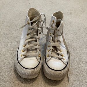 Platform white converse